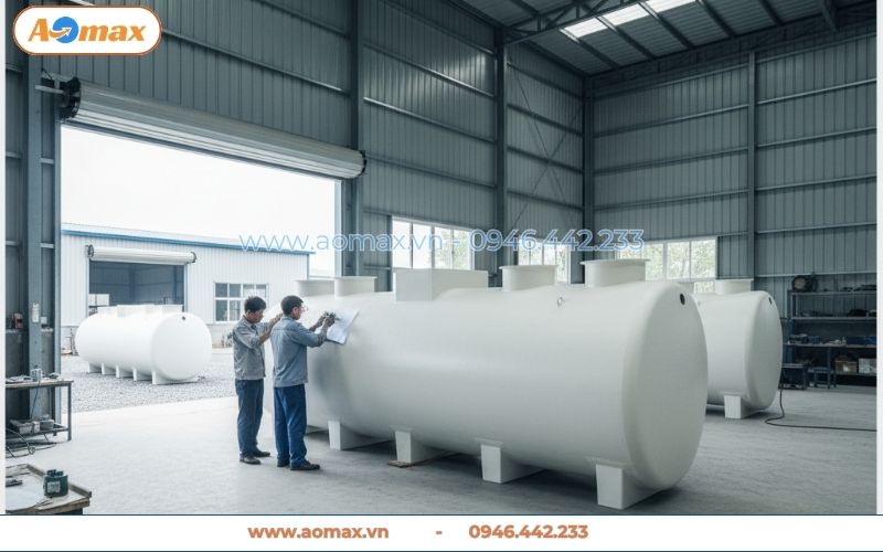 Module hệ thống xử lý nước thải 20m3 đúc sẵn nguyên khối