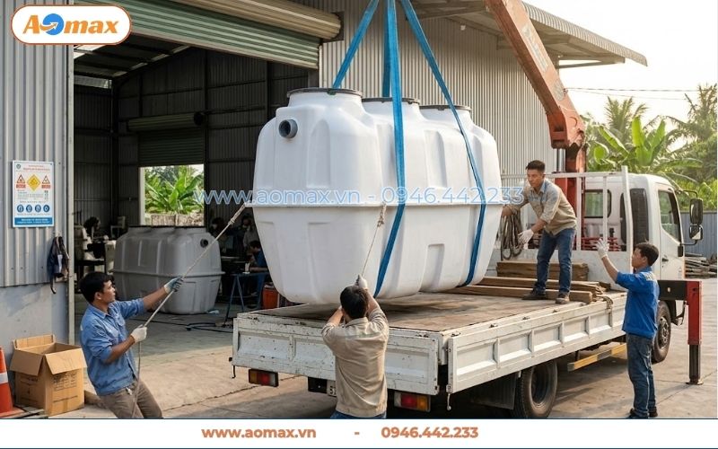 Hệ thống xử lý nước thải 2m3 tiết kiệm diện tích cho nhà phố