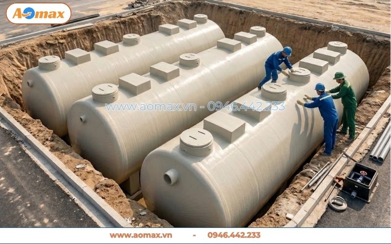 Thi công lắp đặt hệ thống xử lý nước thải 300m3