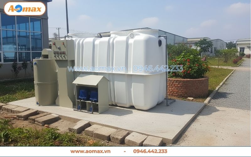 Ứng dụng hệ thống xử lý nước thải 3m3 cho văn phòng công ty.