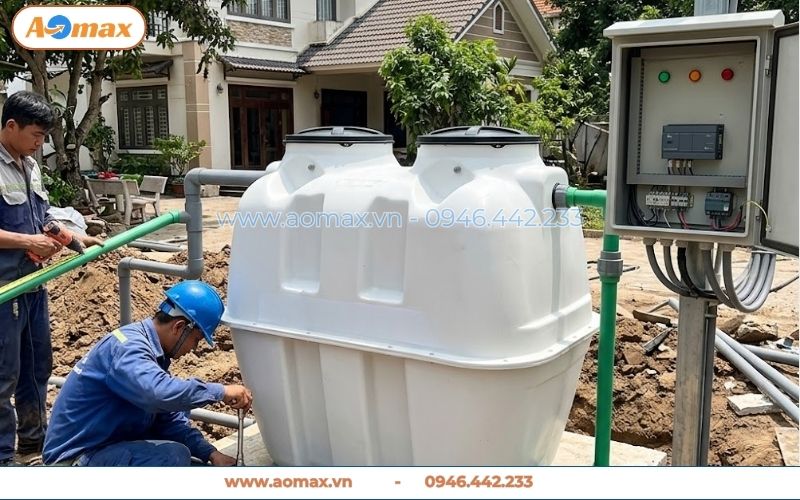 Lắp đặt hệ thống xử lý nước thải 500 lít