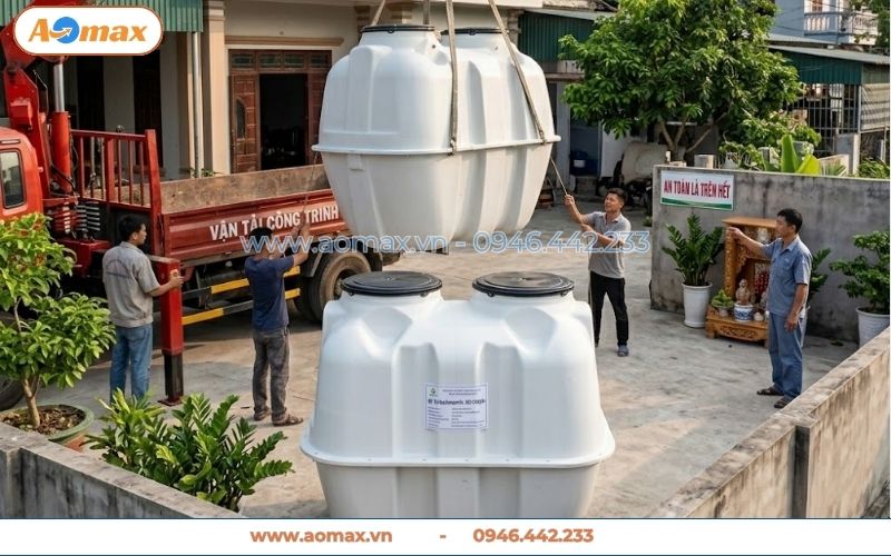 Ứng dụng hệ thống xử lý nước thải 500 lít cho nhà ở