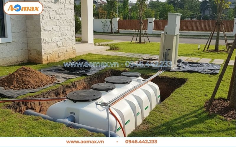 Hệ thống xử lý nước thải 5m3 chuyên dụng cho biệt thự gia đình