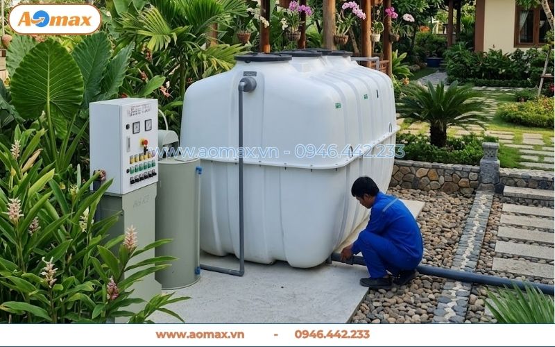 Lắp đặt hệ thống xử lý nước thải 6m3 cho homestay