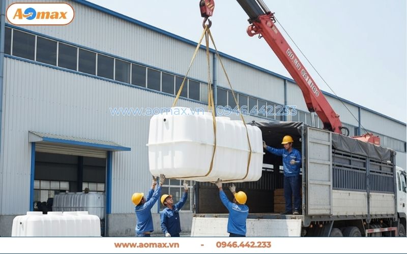 Xưởng sản xuất hệ thống xử lý nước thải 6m3 AOmax