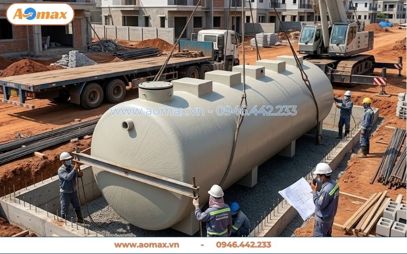Dự án lắp đặt hệ thống xử lý nước thải 80m3 tại khu chung cư.