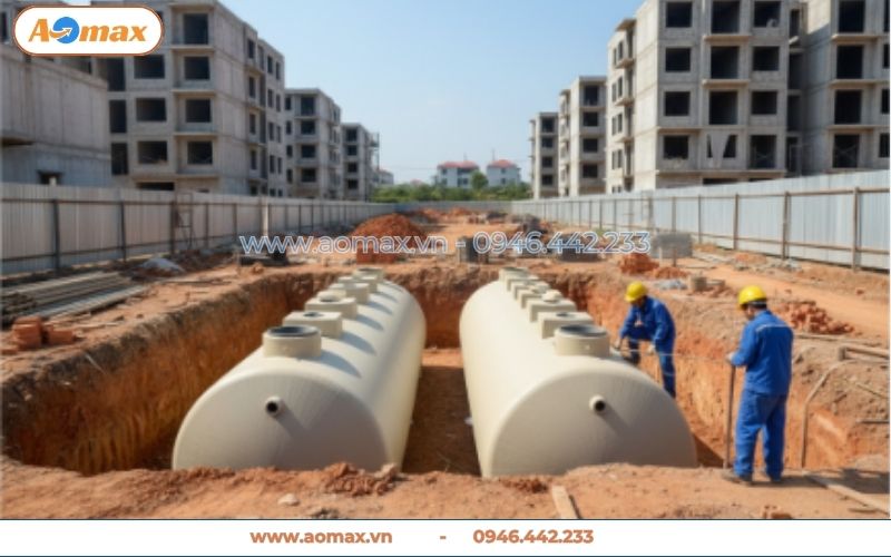 Thi công lắp đặt hệ thống xử lý nước thải 80m3 Jokaso
