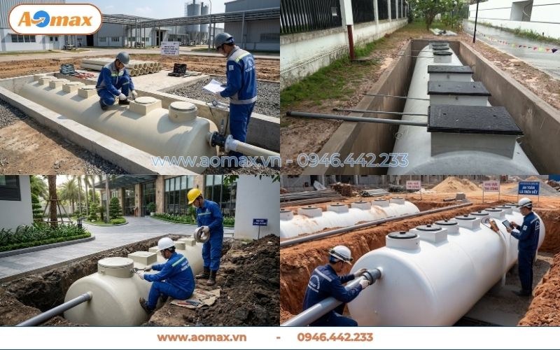 công trình hệ thống xử lý nước thải đạt chuẩn QCVN