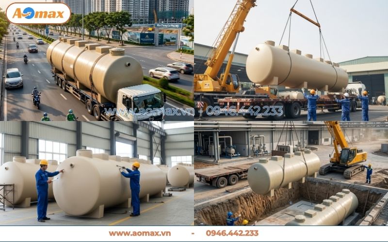 AOmax thi công hệ thống xử lý nước thải toàn quốc