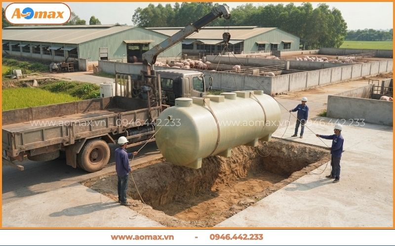 Thi công hệ thống xử lý nước thải chăn nuôi trọn gói