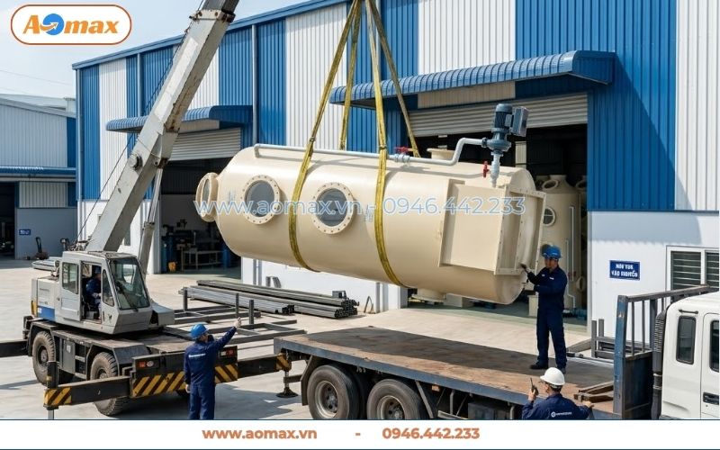 Tháp hấp thụ xử lý khí thải D1200 chính hãng