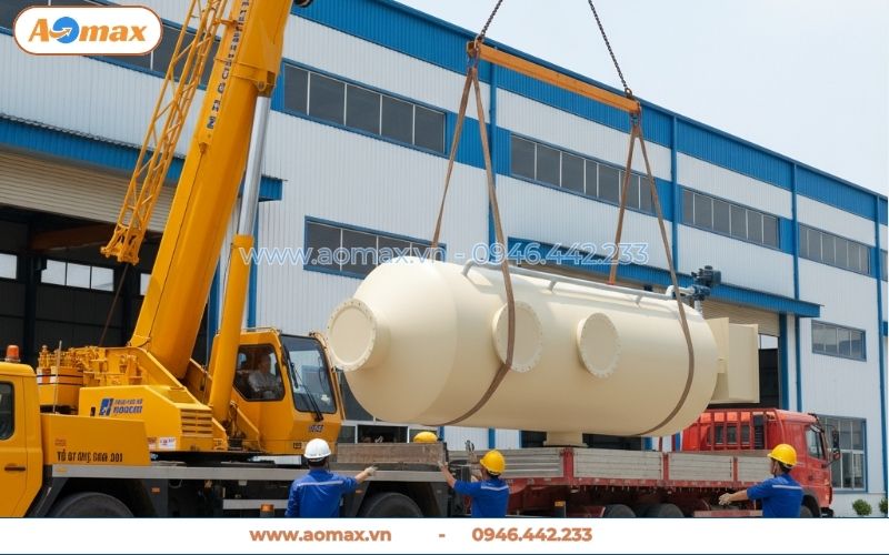 Tháp hấp thụ xử lý khí thải D1500 chịu nhiệt độ cao