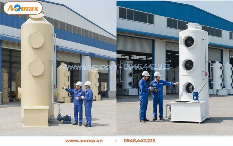 Tháp hấp thụ xử lý khí thải D2800 giá tốt nhất thị trường