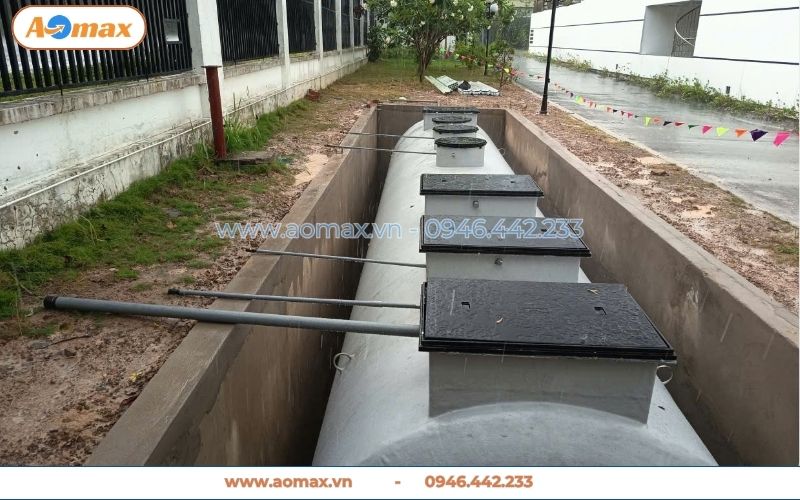Trạm hệ thống xử lý nước thải hoàn thiện