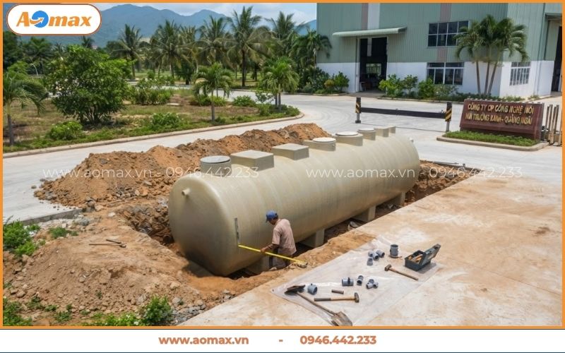 Lắp đặt bể xử lý nước thải Quảng Ngãi giá xưởng