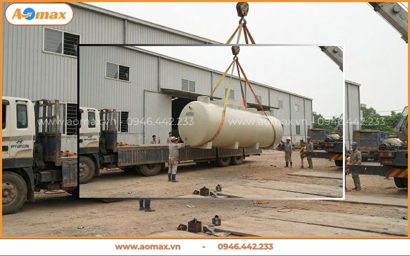 Vận chuyển máy xử lý nước thải y tế đến công trình phòng khám