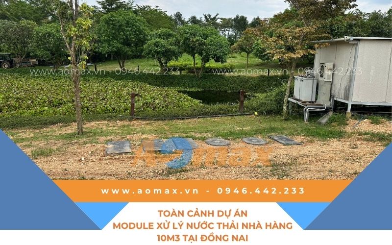 Toàn cảnh dự án module xử lý nước thải nhà hàng 10m3 tại Đồng Nai