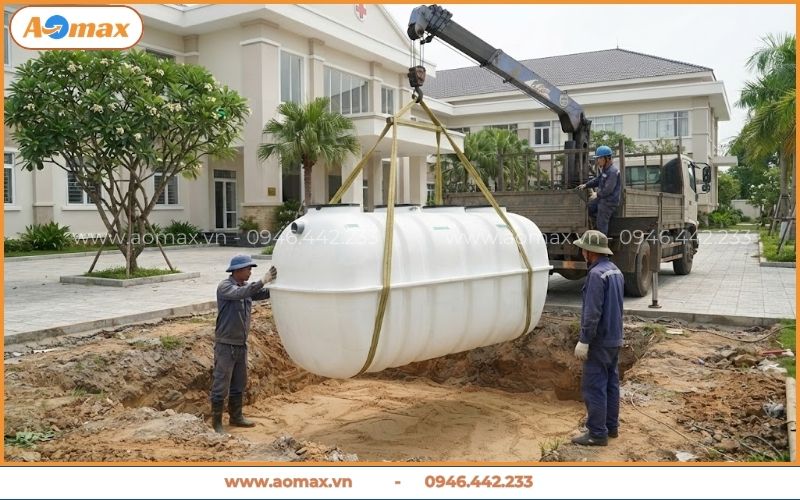 Hệ thống xử lý nước thải phòng khám thiết kế nguyên khối