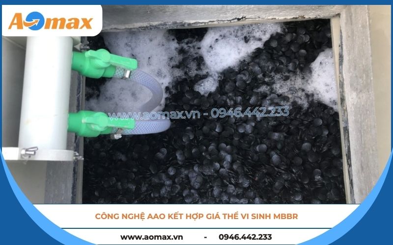 Giá thể MBBR trong quy trình công nghệ xử lý nước thải tại chỗ AOmax mới