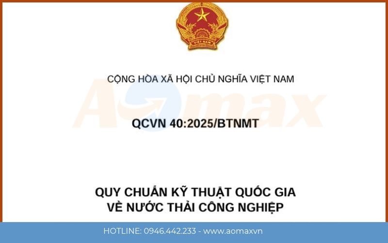 QCVN 40 trong quy trình xử lý nước thải công nghiệp