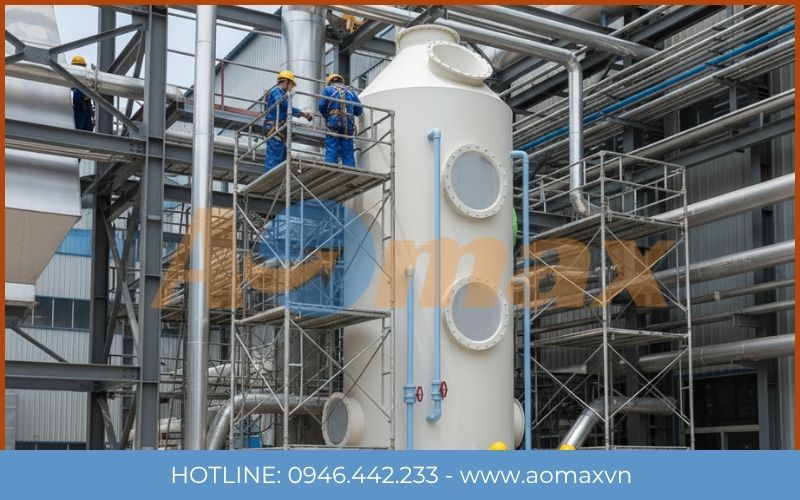 Thi công hệ thống xử lý khí thải công nghiệp xưởng xi mạ