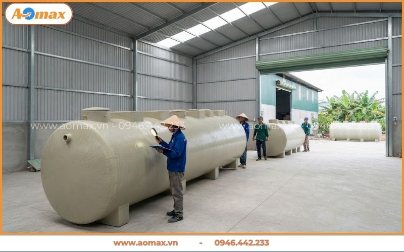 Nhà xưởng sản xuất thiết bị xử lý nước thải An Giang AOmax
