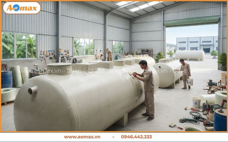 Xưởng sản xuất thiết bị xử lý nước thải Hà Nội của AOmax