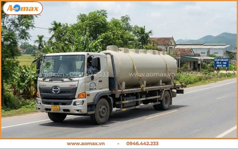 Vận chuyển thiết bị module bồn xử lý nước thải Nghệ An