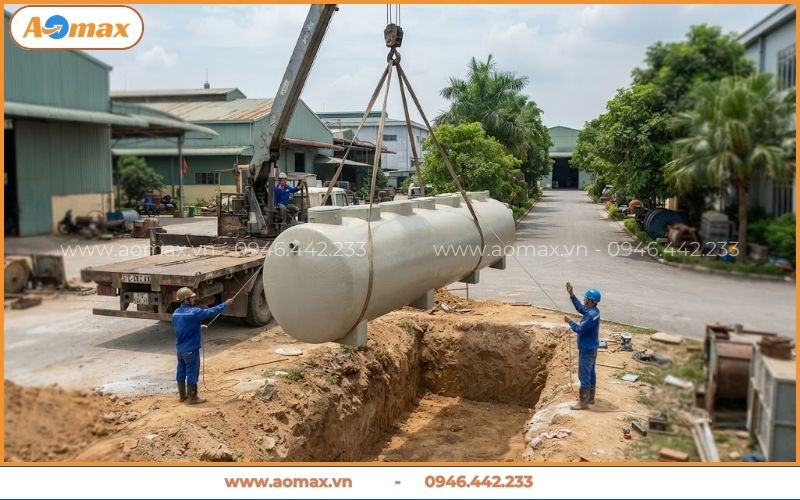 Thi công hệ thống xử lý nước thải KCN VSIP Nghệ An