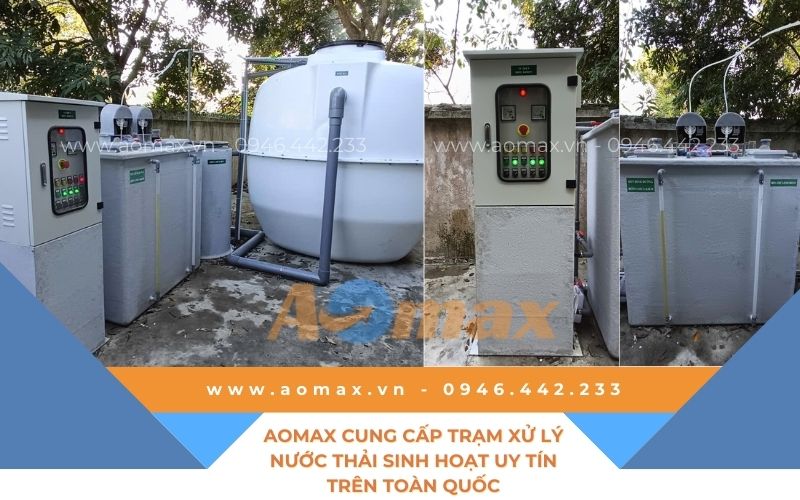 AOmax cung cấp trạm xử lý nước thải sinh hoạt uy tín.